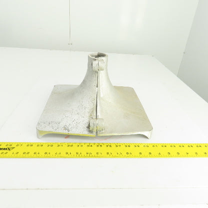 Cast Aluminum Adapter Column Base Bolt Together 1-7/8" Hole Set Of 2