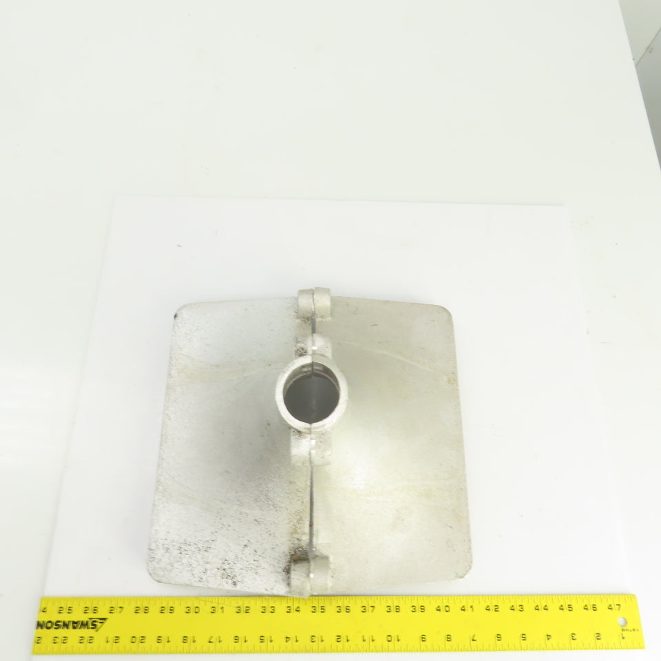 Cast Aluminum Adapter Column Base Bolt Together 1-7/8" Hole Set Of 2