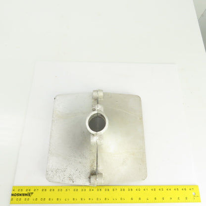 Cast Aluminum Adapter Column Base Bolt Together 1-7/8" Hole Set Of 2