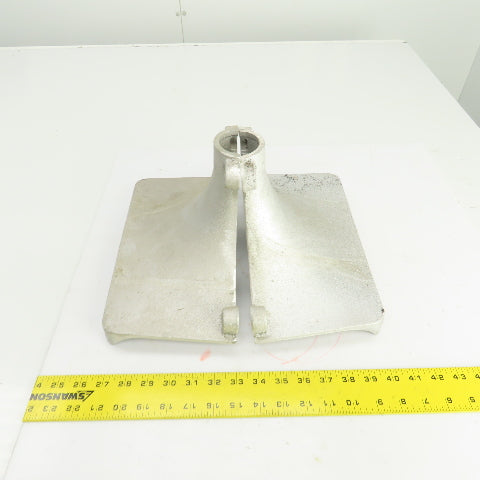 Cast Aluminum Adapter Column Base Bolt Together 1-7/8" Hole Set Of 2