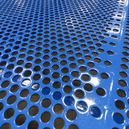 6' x 13' Perforated Steel Top Air Drying Work Bench Table On Casters 32" Tall