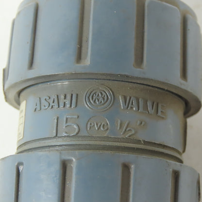 ASAHI Spring Loaded 15 Ball Check Valve 1/2" Slip PVC