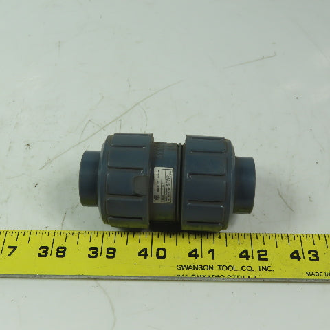 ASAHI Spring Loaded 15 Ball Check Valve 1/2" Slip PVC