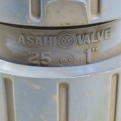 ASAHI <-- Spring Loaded 25 Ball Check Valve 1" Slip PVC