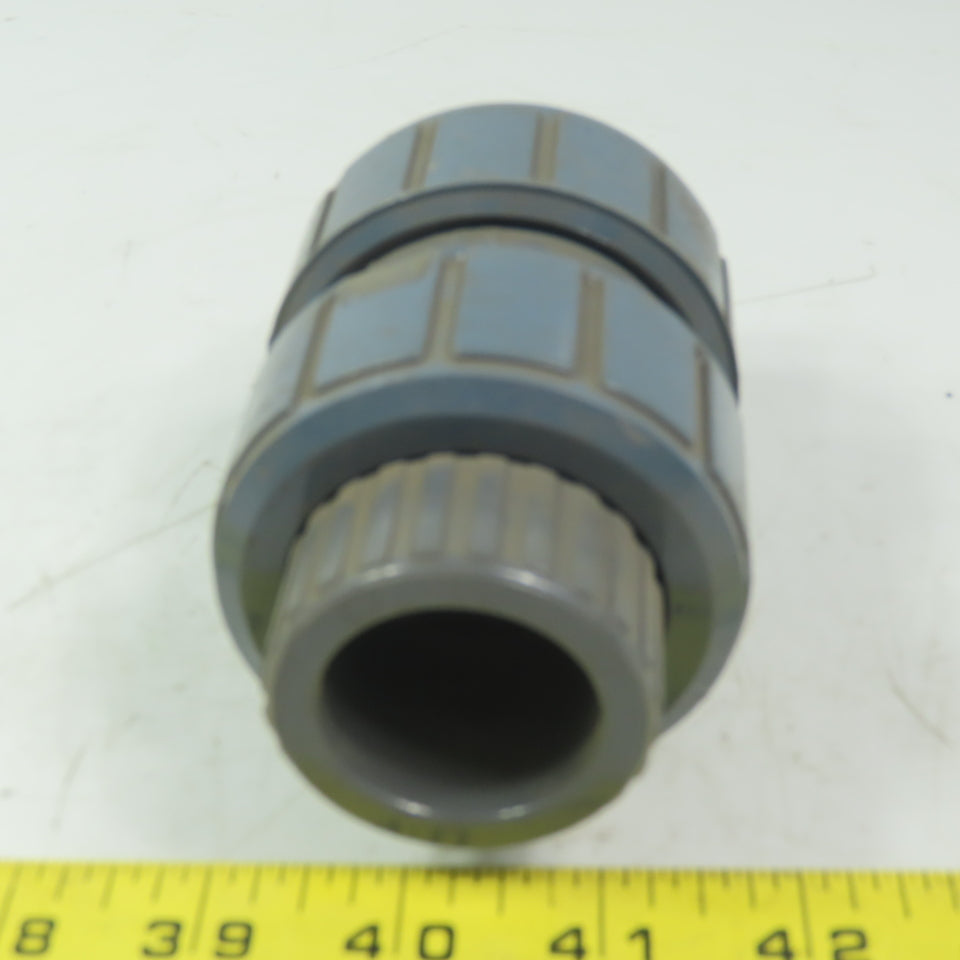ASAHI <-- Spring Loaded 25 Ball Check Valve 1" Slip PVC