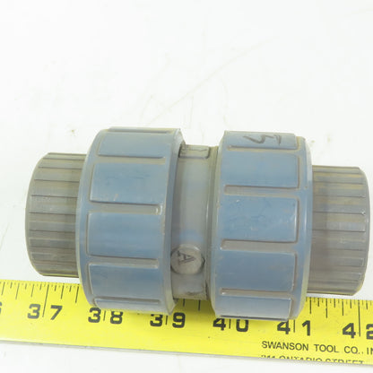 ASAHI <-- Spring Loaded 25 Ball Check Valve 1" Slip PVC