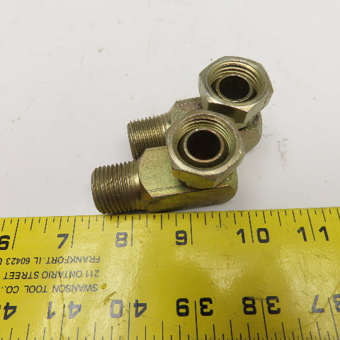 1/2"-14 (-8) NPSM Female Swivel x 1/2-14 NPSM Male Elbow Adaptor Lot Of 2