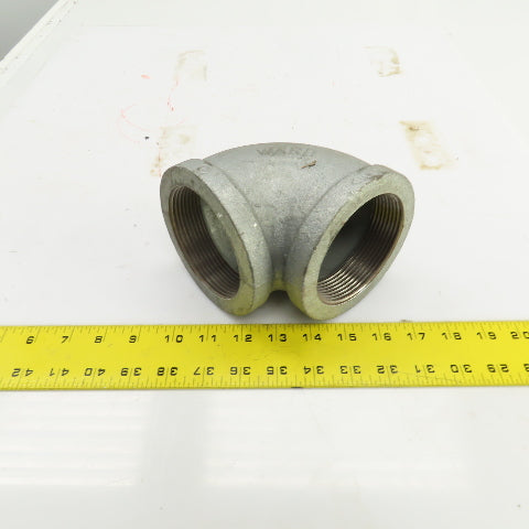 Ward Galvanized Steel 3" NPT 90° Degree Elbow