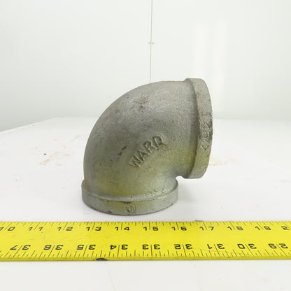 Ward Galvanized Steel 3" NPT 90° Degree Elbow
