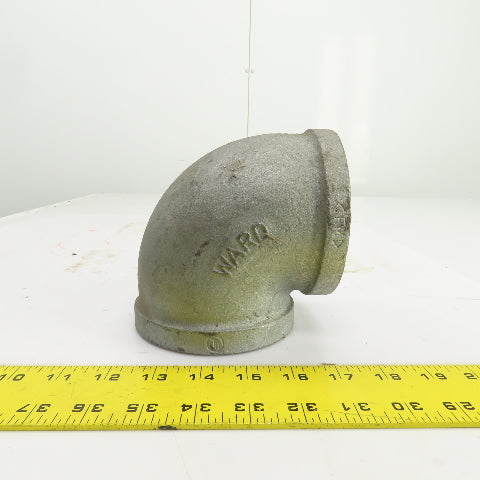 Ward Galvanized Steel 3" NPT 90° Degree Elbow