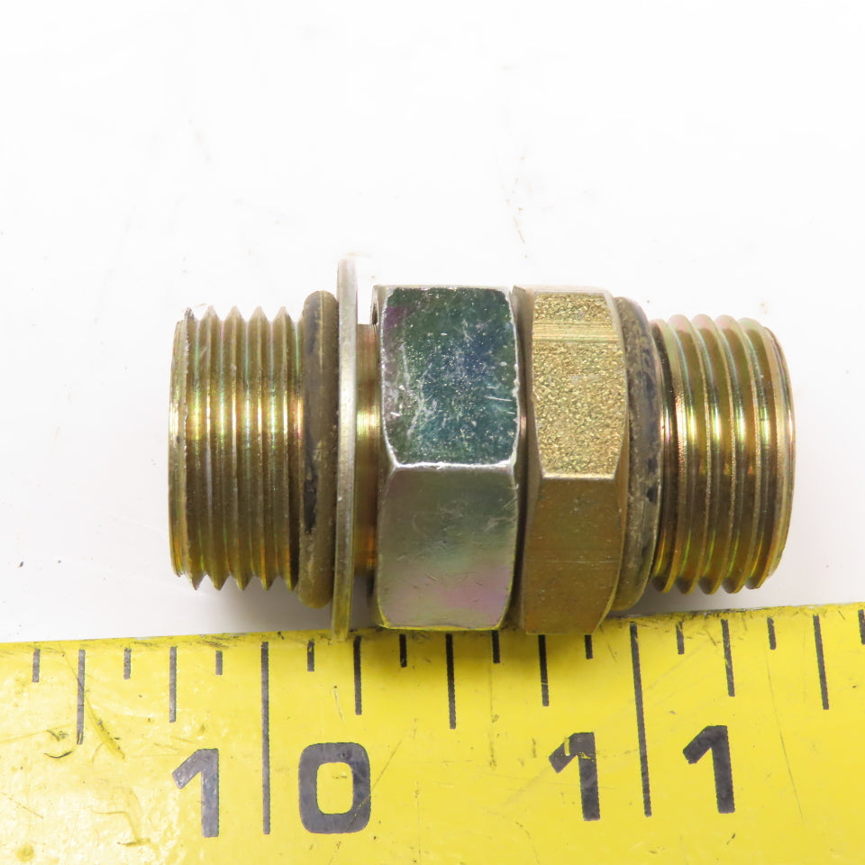 1/2" (-8) O-Ring Boss ORB Male Union Connector 3/4"-16 Thread