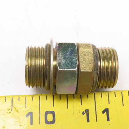 1/2" (-8) O-Ring Boss ORB Male Union Connector 3/4"-16 Thread