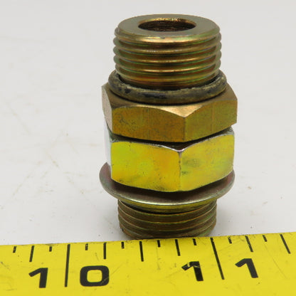 1/2" (-8) O-Ring Boss ORB Male Union Connector 3/4"-16 Thread
