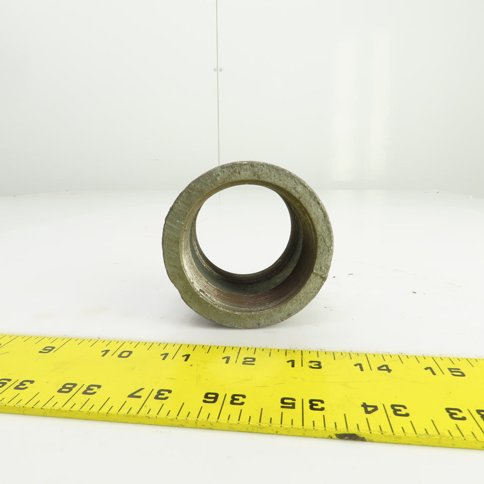 Ward Galvanized Malleable Iron 2" NPT Pipe Coupling USA