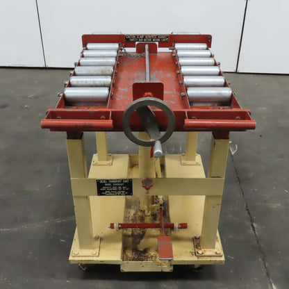 Siegel Pallet 2040CART 1200Lbs Foot Powered Roller Pallet Lift Cart 29"-44" Lift