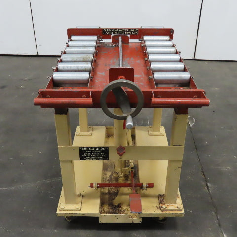 Siegel Pallet 2040CART 1200Lbs Foot Powered Roller Pallet Lift Cart 29"-44" Lift