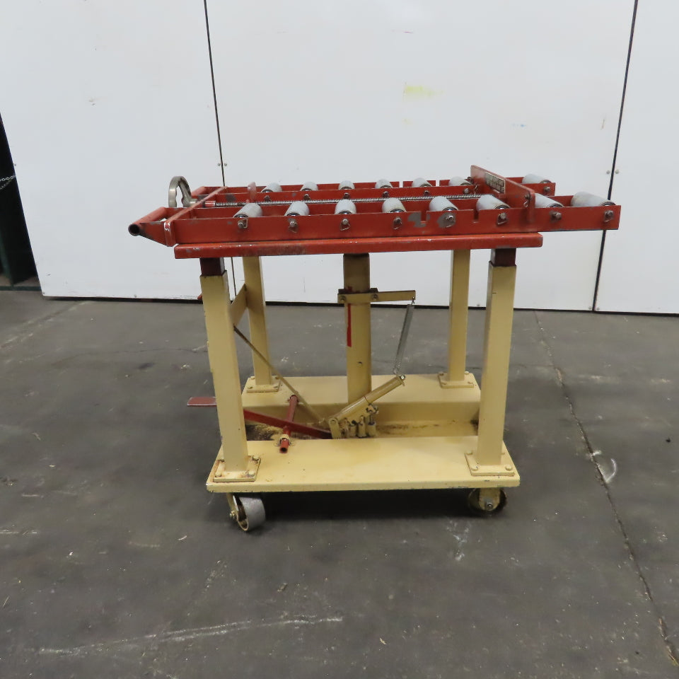 Siegel Pallet 2040CART 1200Lbs Foot Powered Roller Pallet Lift Cart 29"-44" Lift