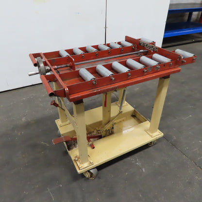 Siegel Pallet 2040CART 1200Lbs Foot Powered Roller Pallet Lift Cart 29"-44" Lift