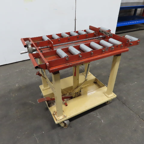 Siegel Pallet 2040CART 1200Lbs Foot Powered Roller Pallet Lift Cart 29"-44" Lift