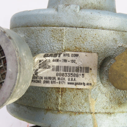 Gast 4AM-FRV-13C Pneumatic Air Motor 1.7HP 3000RPM 1/4" NPT 101PSI