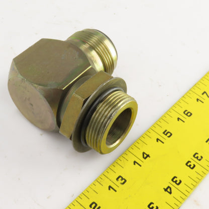 Airway 1-1/4" (-20) Male JIC Flare Sealed Seat x 1-1/4" ORB 90° Hydraulic Elbow