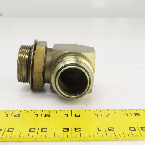 Airway 1-1/4" (-20) Male JIC Flare Sealed Seat x 1-1/4" ORB 90° Hydraulic Elbow