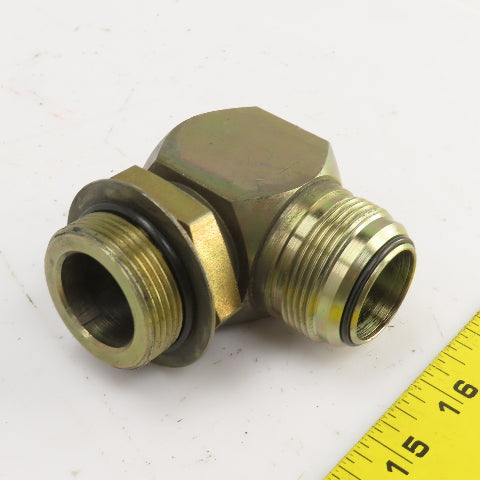 Airway 1-1/4" (-20) Male JIC Flare Sealed Seat x 1-1/4" ORB 90° Hydraulic Elbow