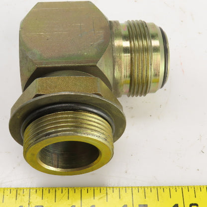 Airway 1-1/4" (-20) Male JIC Flare Sealed Seat x 1-1/4" ORB 90° Hydraulic Elbow