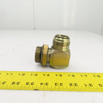 Airway 1-1/4" (-20) Male JIC Flare Sealed Seat x 1-1/4" ORB 90° Hydraulic Elbow