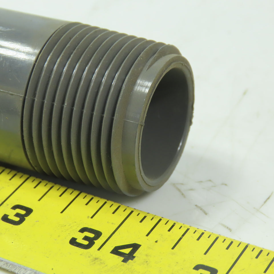 1" MPT x3" Pipe Nipple Schedule 80 Gray PVC Lot of 19