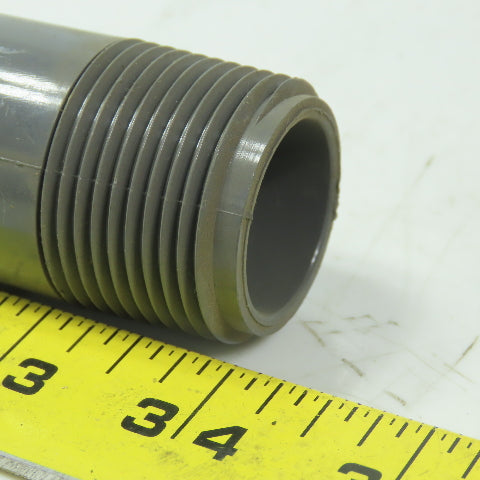 1" MPT x3" Pipe Nipple Schedule 80 Gray PVC Lot of 19