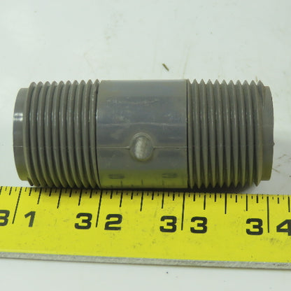 1" MPT x3" Pipe Nipple Schedule 80 Gray PVC Lot of 19
