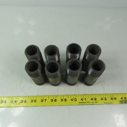 1" MPT x4" Pipe Nipple Schedule 80 Gray PVC Lot of 8