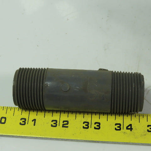 1" MPT x4" Pipe Nipple Schedule 80 Gray PVC Lot of 8