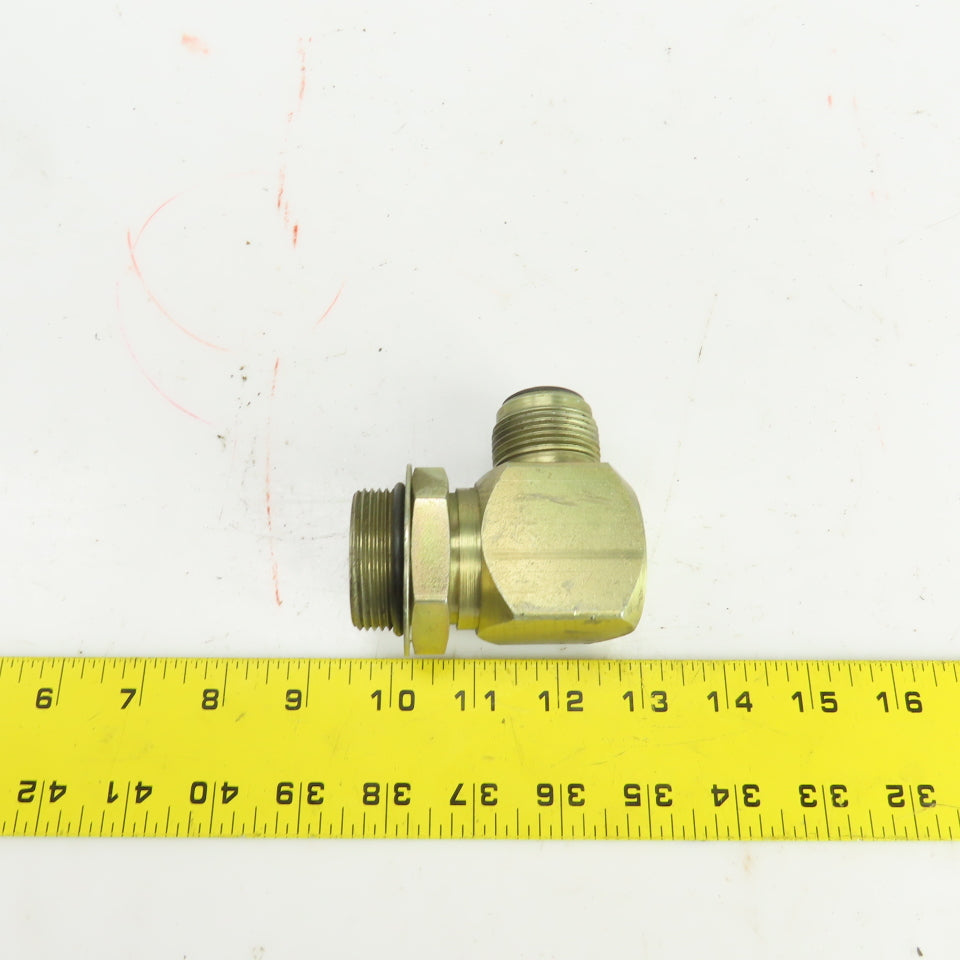 1" (-16) Male JIC Flare Sealed Seat x 1-1/4" (-20) ORB 90° Hydraulic Elbow