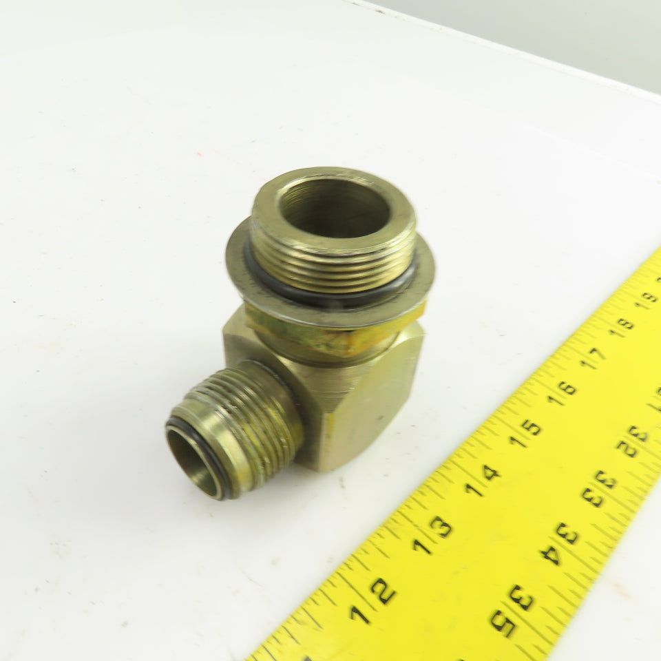 1" (-16) Male JIC Flare Sealed Seat x 1-1/4" (-20) ORB 90° Hydraulic Elbow
