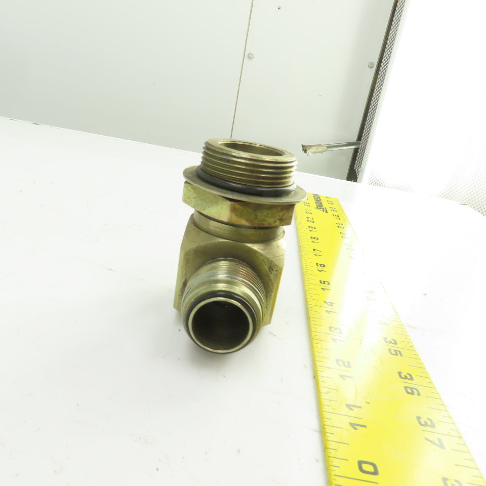 1" (-16) Male JIC Flare Sealed Seat x 1-1/4" (-20) ORB 90° Hydraulic Elbow