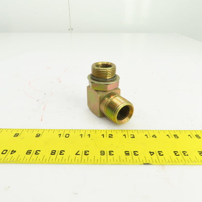 1" (-16) Male NPSM Flare Seat x 1" (-16) ORB Male 90° Hydraulic Elbow