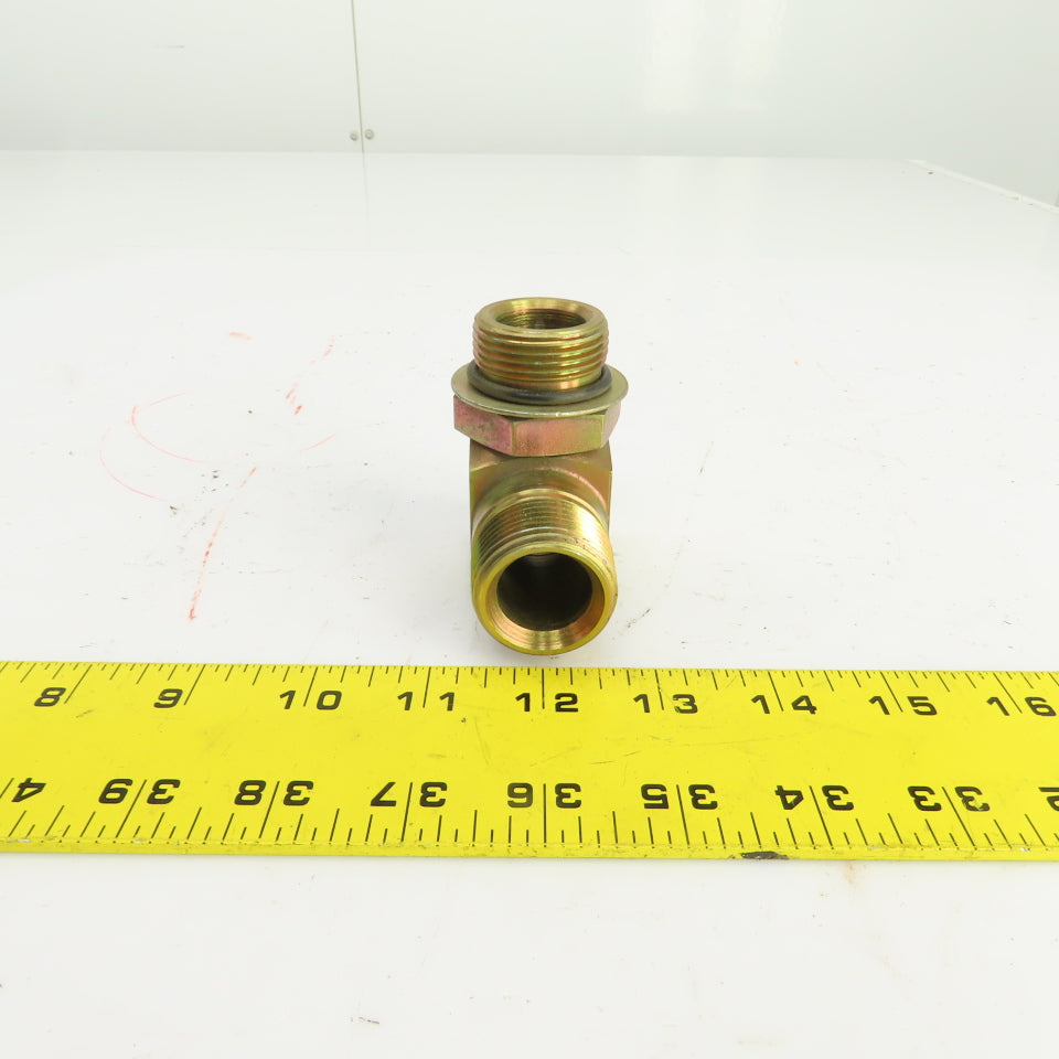 1" (-16) Male NPSM Flare Seat x 1" (-16) ORB Male 90° Hydraulic Elbow