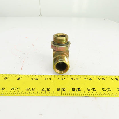 1" (-16) Male NPSM Flare Seat x 1" (-16) ORB Male 90° Hydraulic Elbow
