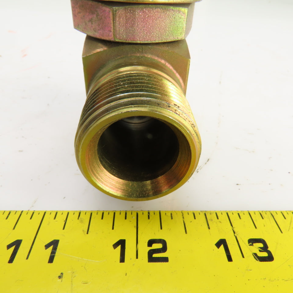 1" (-16) Male NPSM Flare Seat x 1" (-16) ORB Male 90° Hydraulic Elbow