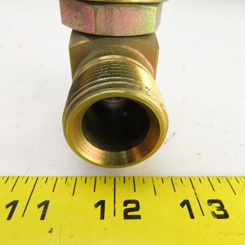 1" (-16) Male NPSM Flare Seat x 1" (-16) ORB Male 90° Hydraulic Elbow