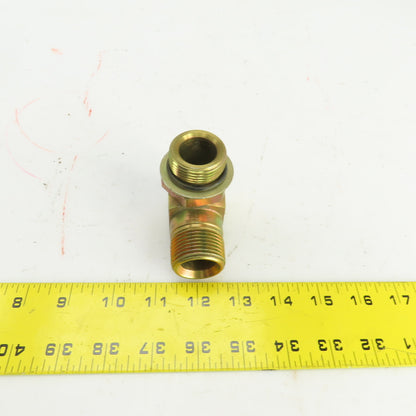 1" (-16) Male NPSM Flare Seat x 1" (-16) ORB Male 90° Hydraulic Elbow