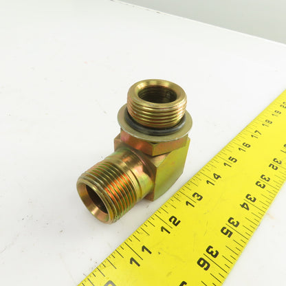 1" (-16) Male NPSM Flare Seat x 1" (-16) ORB Male 90° Hydraulic Elbow