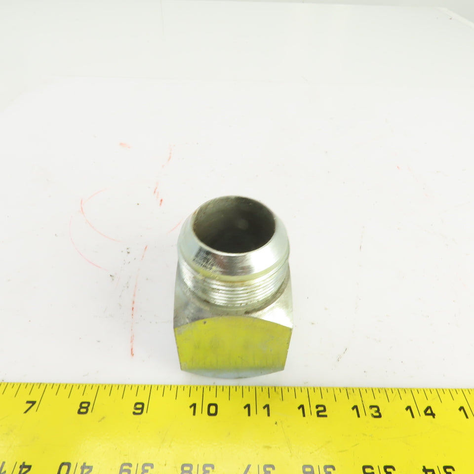 1-1/2" (-24) Male JIC Flare x 1-1/2" (-24) ORB Male 90° Hydraulic Elbow Fitting