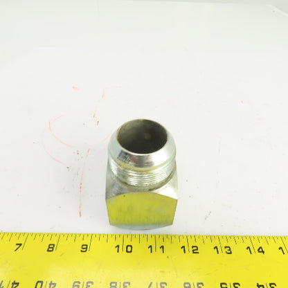 1-1/2" (-24) Male JIC Flare x 1-1/2" (-24) ORB Male 90° Hydraulic Elbow Fitting