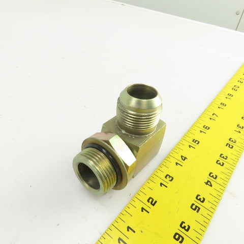 1" (-16) Male JIC Flare x 1" (-16) ORB Male 90° Hydraulic Elbow Fitting