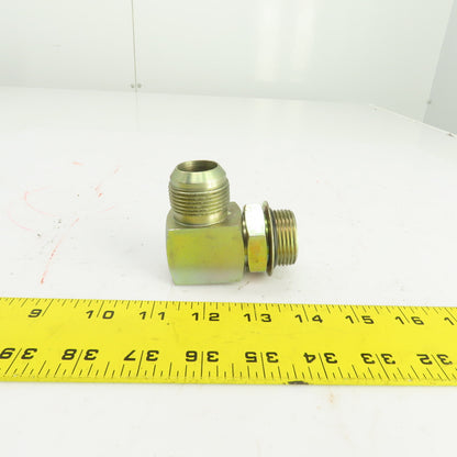 1" (-16) Male JIC Flare x 1" (-16) ORB Male 90° Hydraulic Elbow Fitting