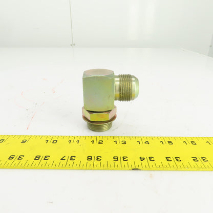 1" (-16) Male JIC Flare x 1" (-16) ORB Male 90° Hydraulic Elbow Fitting