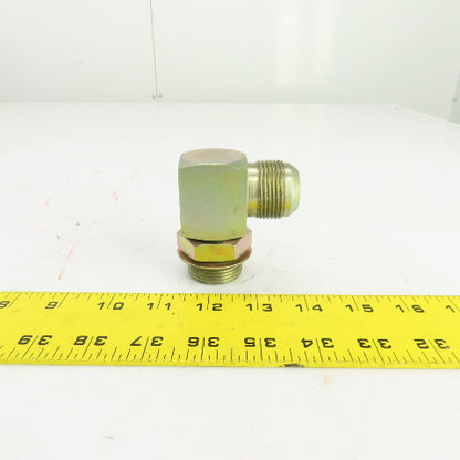 1" (-16) Male JIC Flare x 1" (-16) ORB Male 90° Hydraulic Elbow Fitting